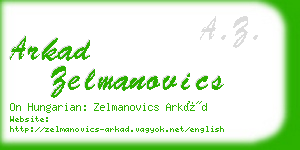 arkad zelmanovics business card